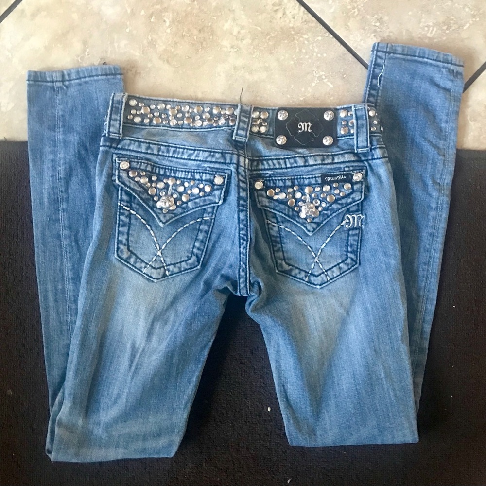 Miss me blue denim skinny jeans